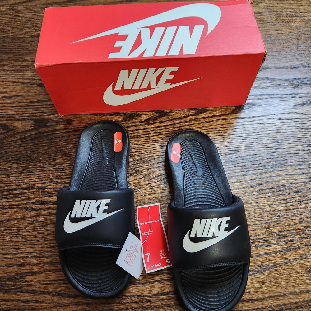 Nike Black Slide Sandals